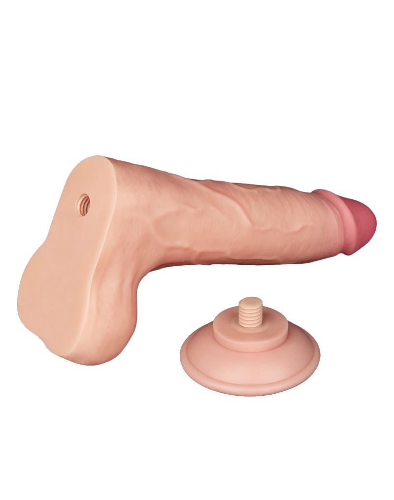 LoveToy Aftrekbare dildo 22 cm Nude - Afbeelding 4
