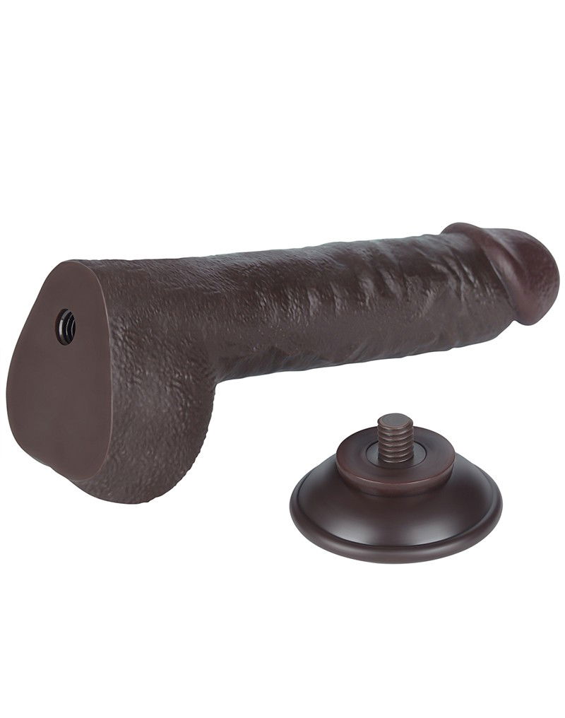 LoveToy Aftrekbare dildo 24 cm Zwart - Afbeelding 3