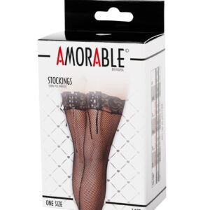 Amorable by Rimba – Netkousen – One Size – Zwart