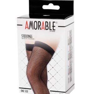 Amorable by Rimba – Netkousen – One Size – Zwart