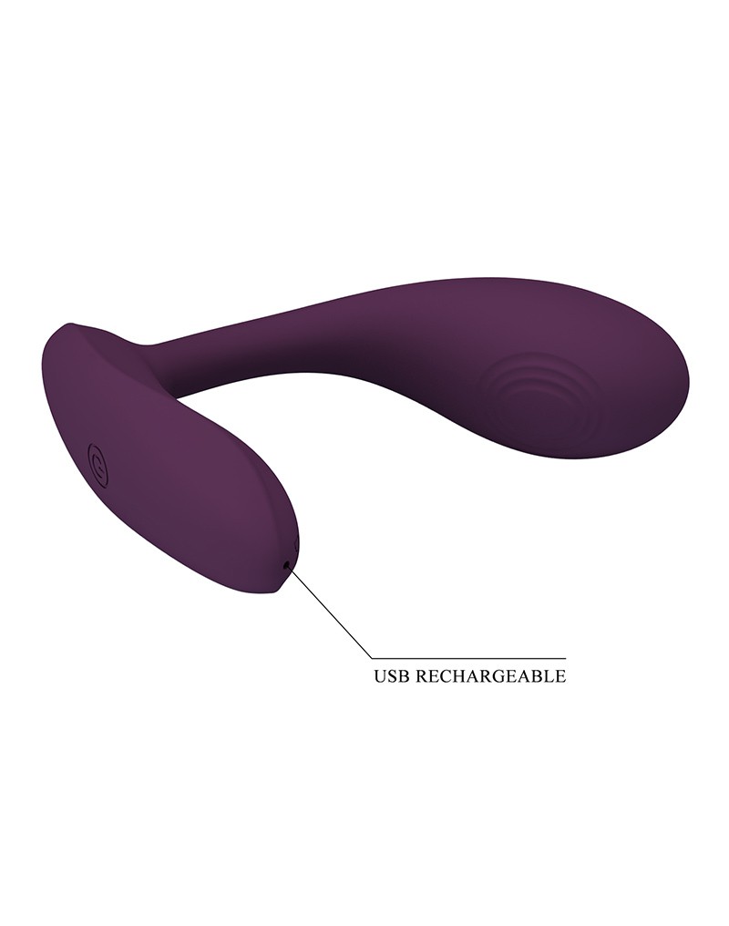 Pretty Love - Baird - Draagbare G-Spot Vibrator met App-bediening - Paars - Afbeelding 5