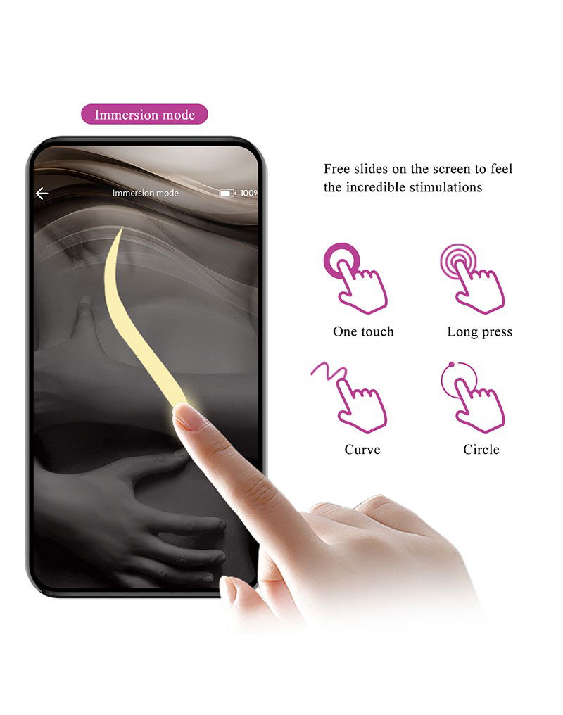 Pretty Love - Baird - Draagbare G-Spot Vibrator met App-bediening - Paars - Afbeelding 9