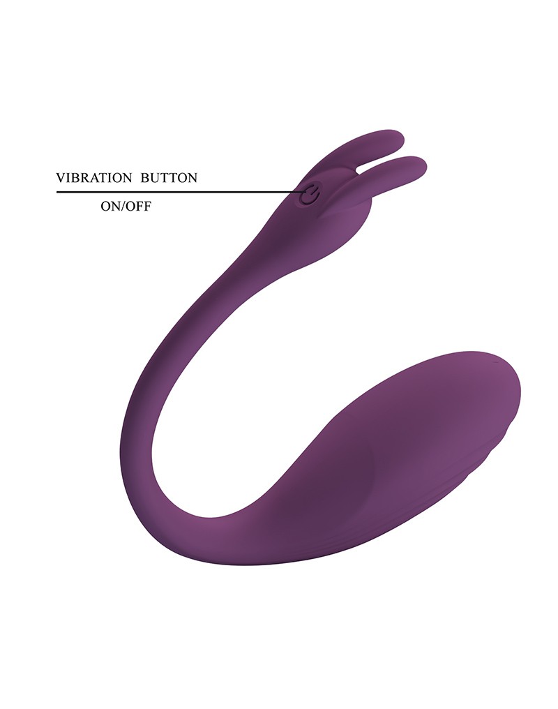 Catalina Draagbare Vibrator met App-bediening Paars - Afbeelding 6