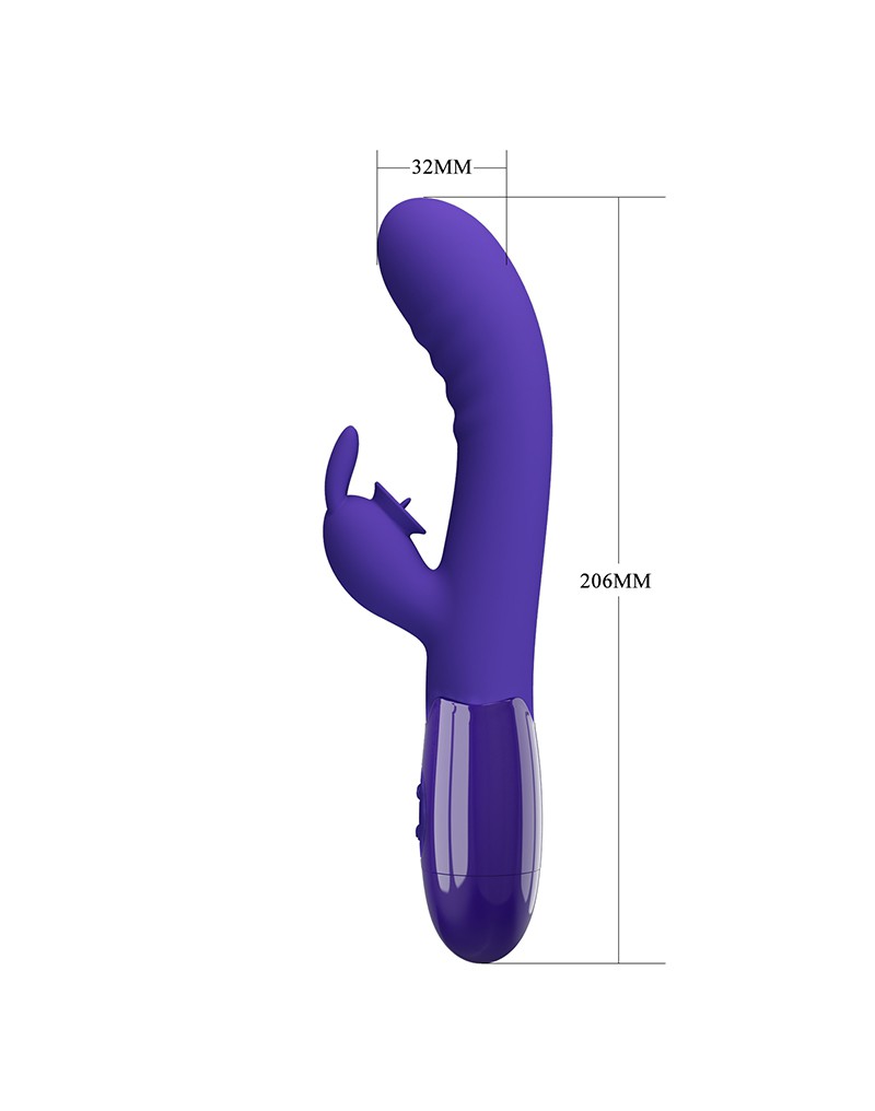 Cerberus-Youth Rabbit Vibrator Paars - Afbeelding 8