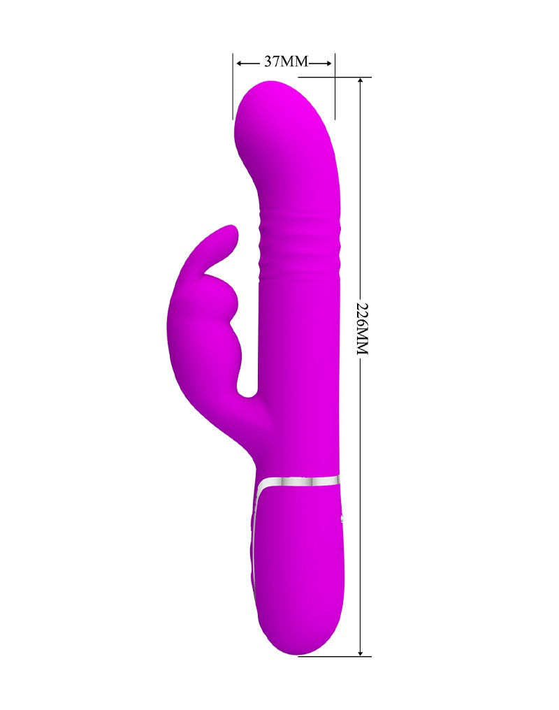 Pretty Love Coale Rabbit Vibrator Paars - Afbeelding 7
