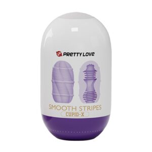 Pretty Love Cupid X Smooth Stripes Masturbator Paars