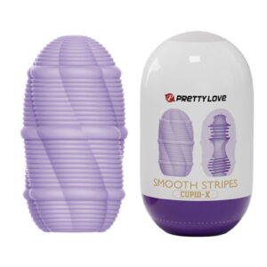 Pretty Love Cupid X Smooth Stripes Masturbator Paars