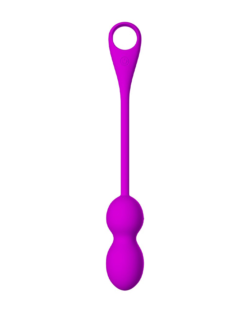 Pretty Love - Elvira - Vibrerende Kegelballetjes met App-bediening - Paars - Afbeelding 3