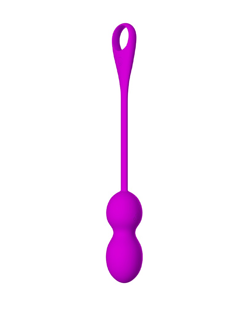 Pretty Love - Elvira - Vibrerende Kegelballetjes met App-bediening - Paars - Afbeelding 4