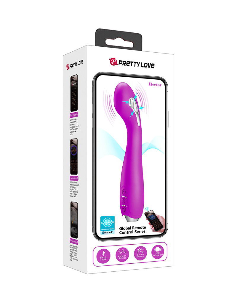 Hector G-Spot Estim Vibrator met App Paars - Afbeelding 2