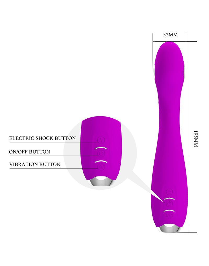 Hector G-Spot Estim Vibrator met App Paars - Afbeelding 6