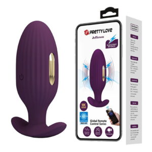 Pretty Love – Jefferson – Electric Shock Buttplug met Appbediening – Paars