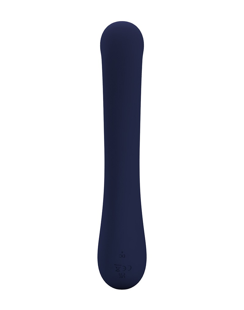 Lamar Rabbit Vibrator met Digitaal LED Display Donkerblauw - Afbeelding 4