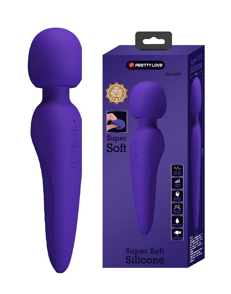 Pretty Love Meredith Wand Vibrator Paars - Afbeelding 10