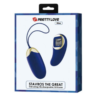 Pretty Love Mina Ei-vibrator met afstandsbediening Donkerblauw