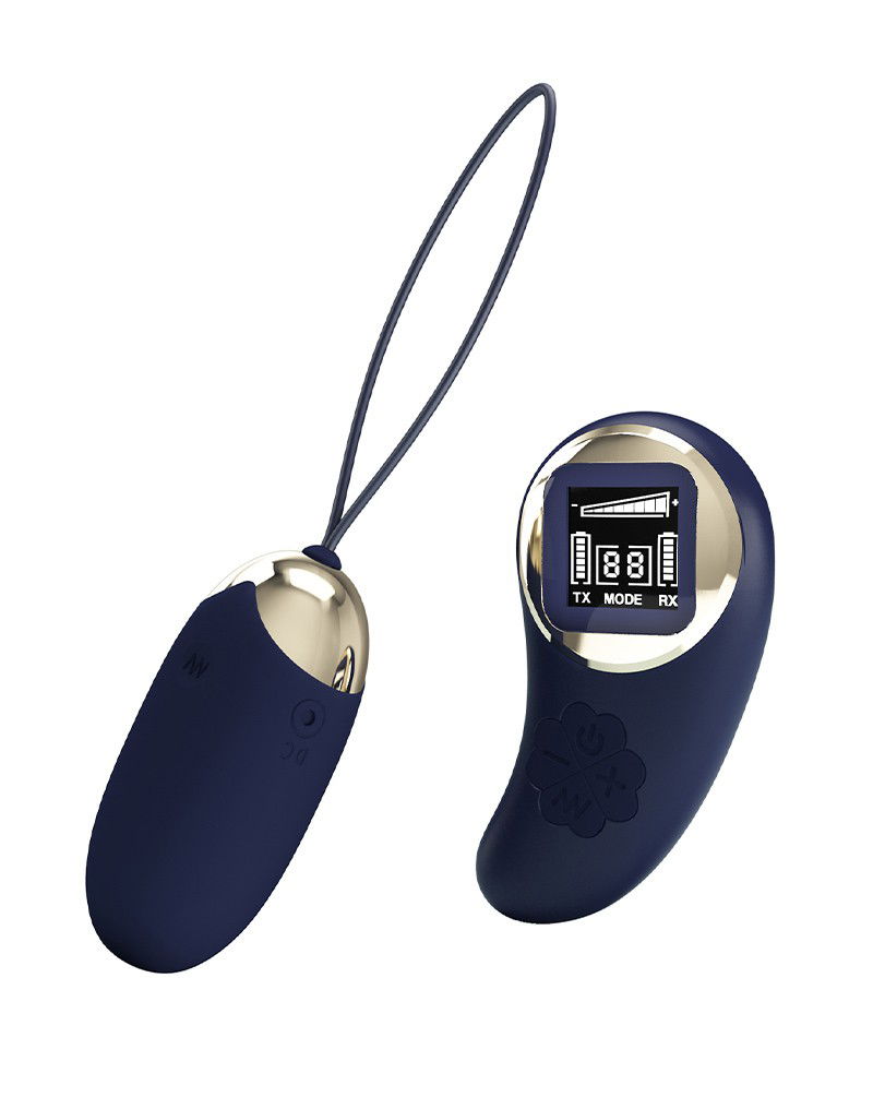 Pretty Love Mina Ei-vibrator met afstandsbediening Donkerblauw