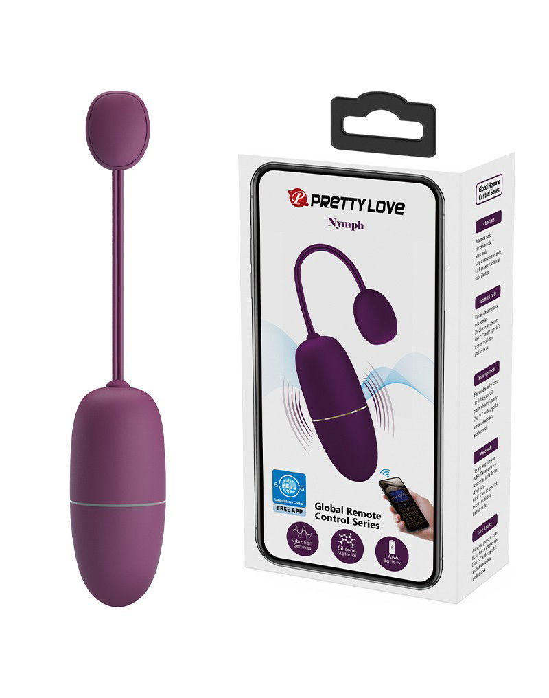 Pretty Love - Nymph - Draagbare Vibrator met Appbediening - Paars - Afbeelding 14