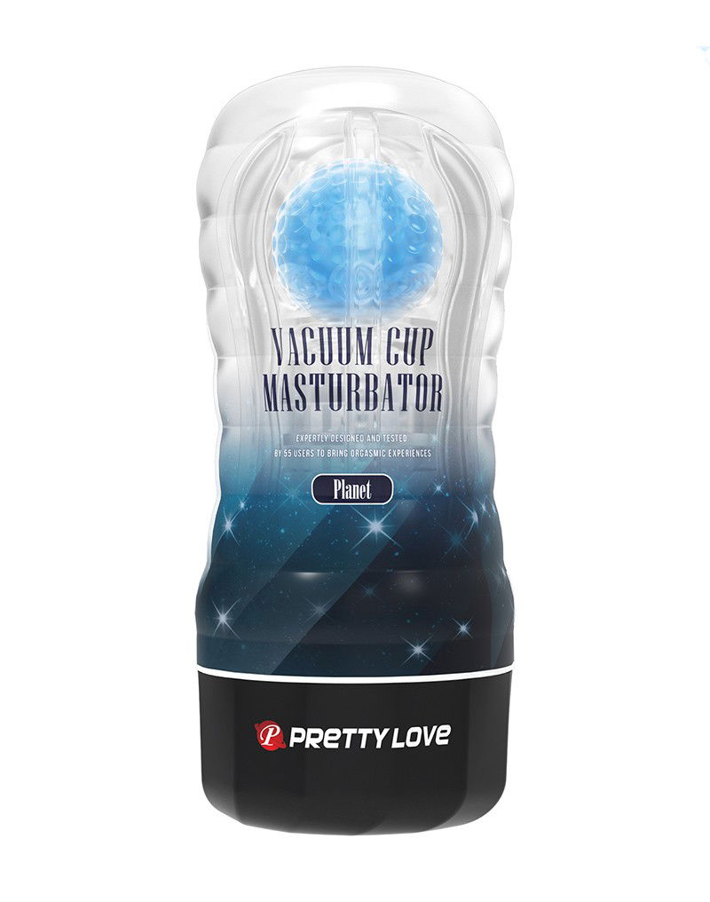 Pretty Love Planet Blue Vacuüm Masturbator Cup Blauw