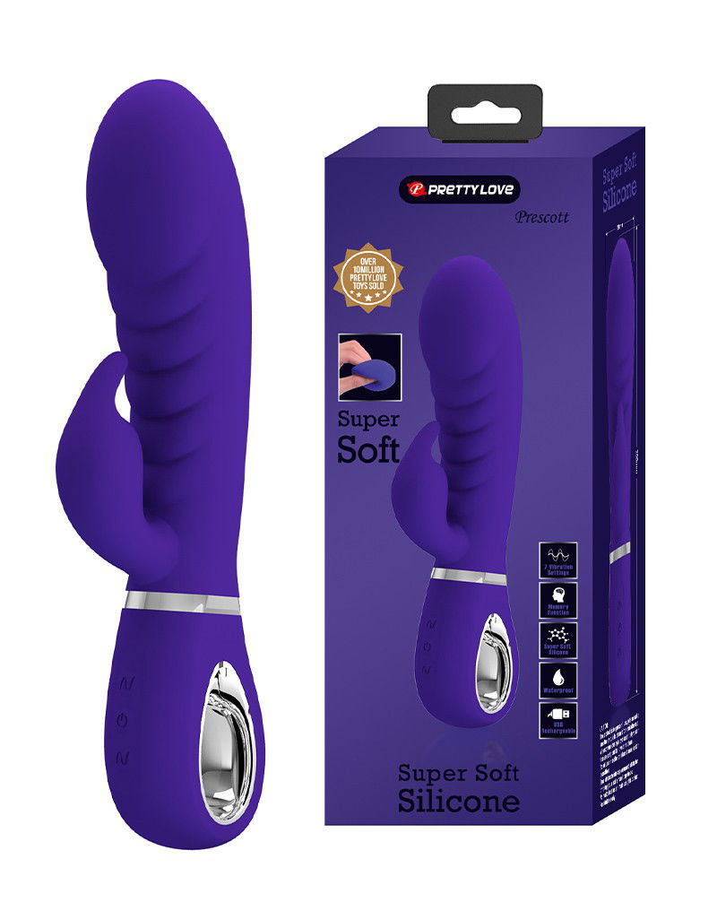 Pretty Love Prescott Rabbit Vibrator Paars - Afbeelding 9