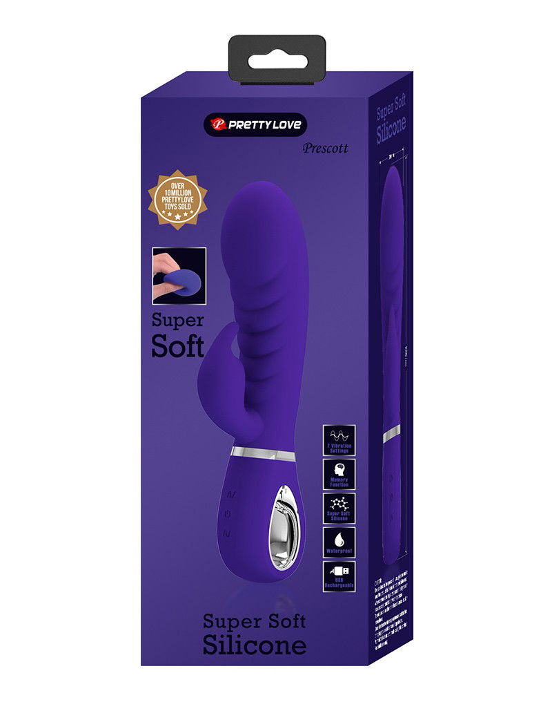 Pretty Love Prescott Rabbit Vibrator Paars - Afbeelding 2