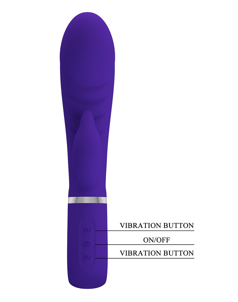 Pretty Love Prescott Rabbit Vibrator Paars - Afbeelding 7