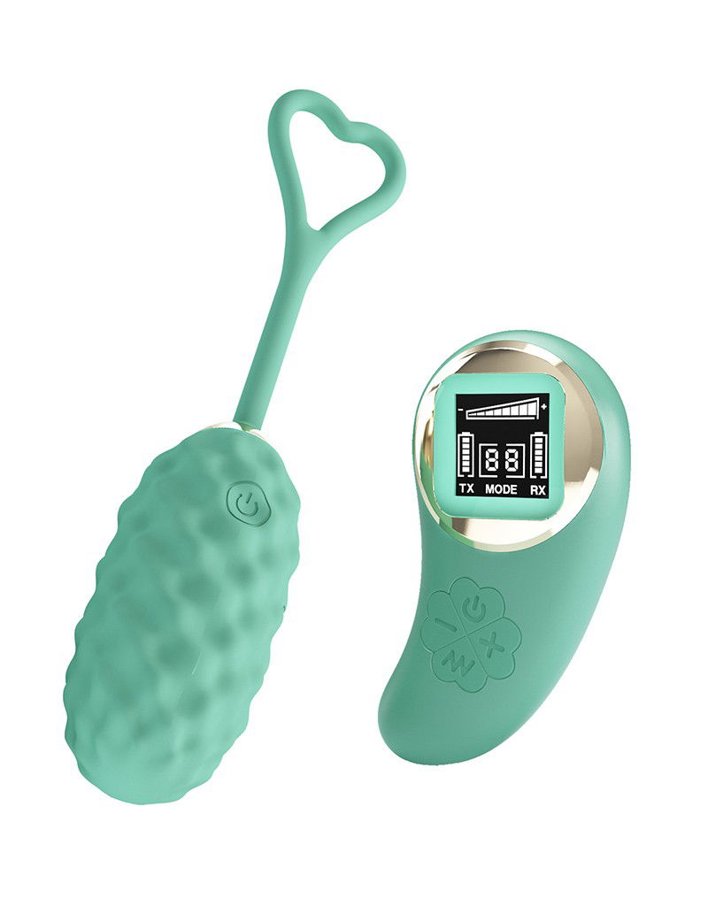 Vivian Ei-vibrator met afstandsbediening Blauw