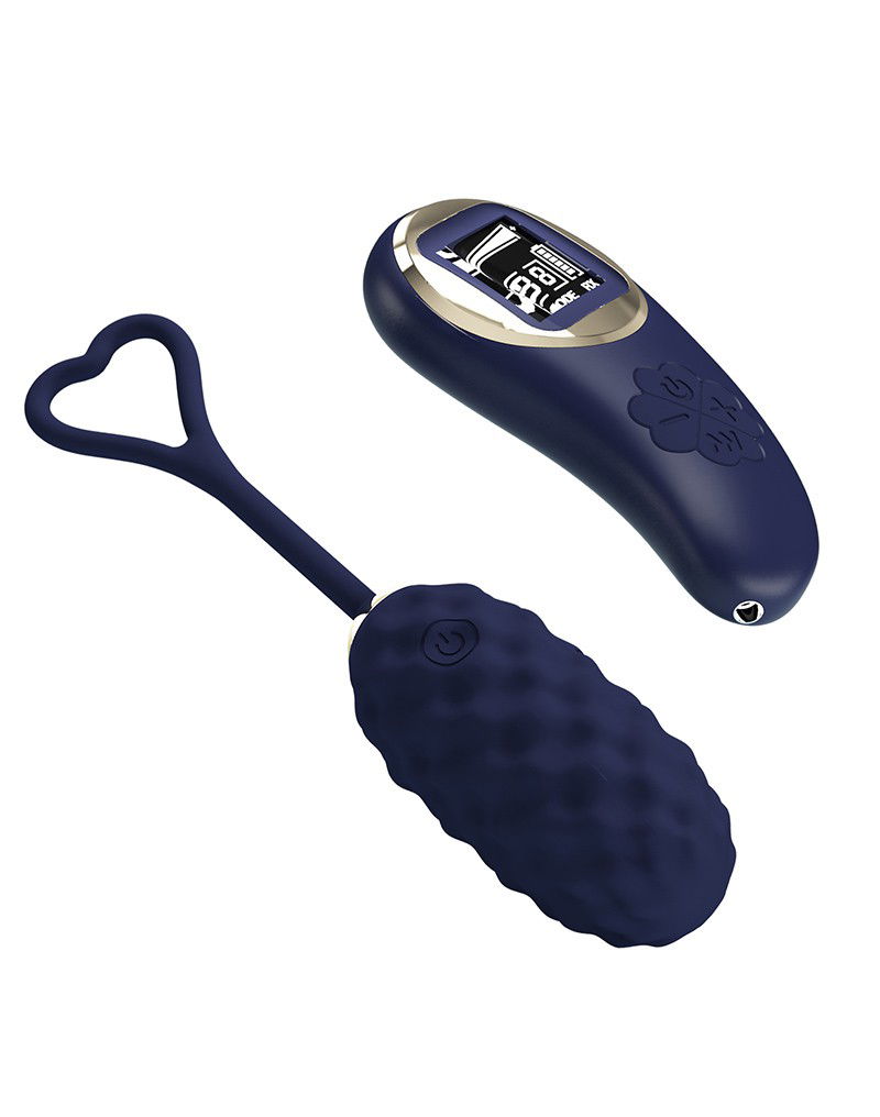 Pretty Love Vivian Ei-vibrator met afstandsbediening Donkerblauw - Afbeelding 3