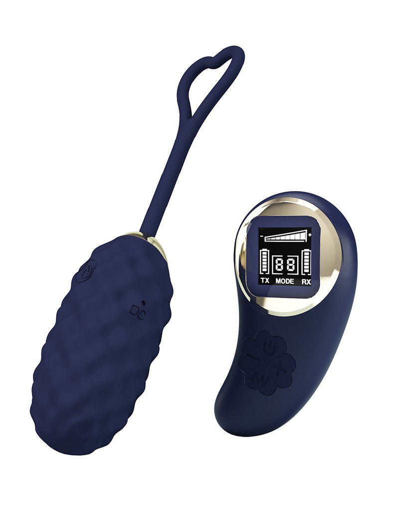 Pretty Love Vivian Ei-vibrator met afstandsbediening Donkerblauw