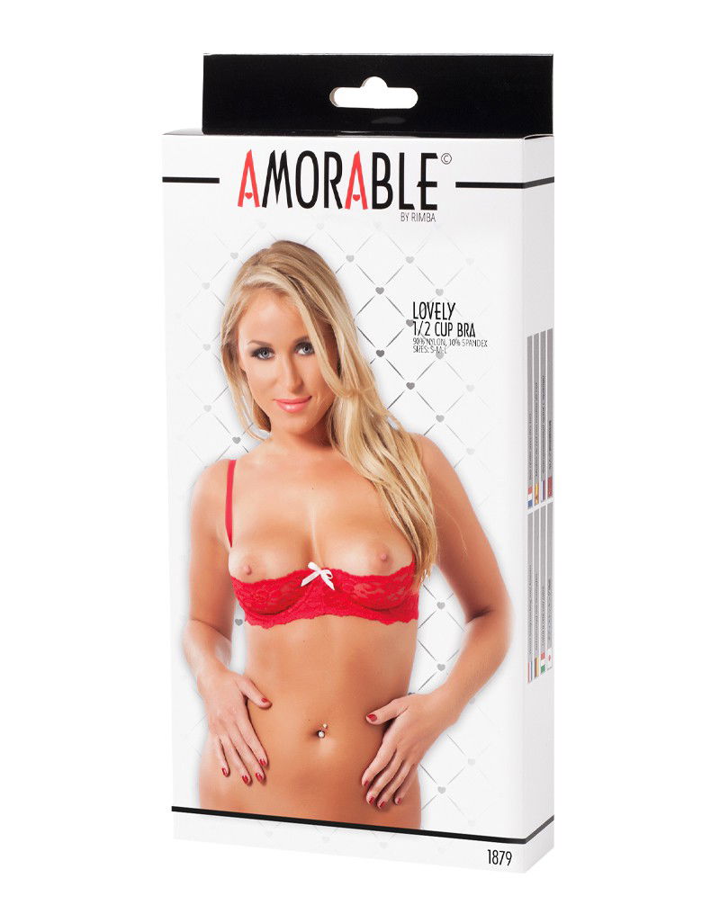 Amorable by Rimba 1/2 Cup BH Rood - Afbeelding 2