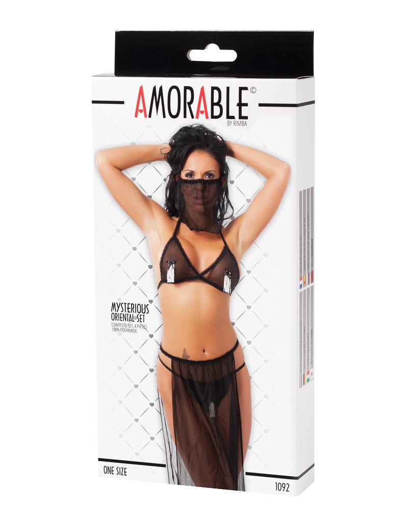 Buikdanseres set One Size Zwart - Afbeelding 2