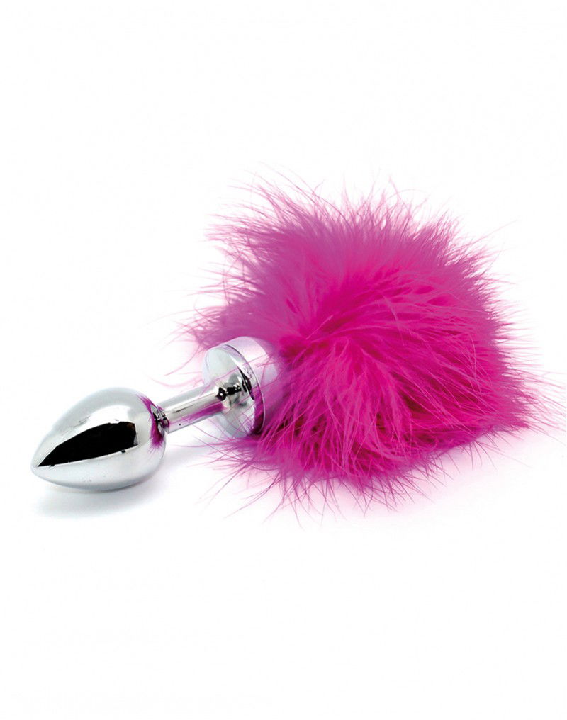 Rimba Buttplug KLEIN met Roze Veer