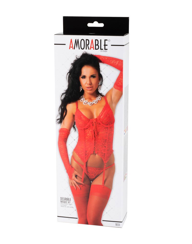 Amorable by Rimba Corset Rood S/M - Afbeelding 2