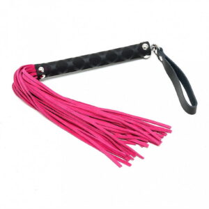Rimba – Kleine zweep met circa 30 strengen Roze