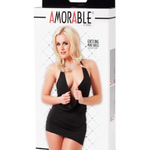 Amorable by Rimba – Mini Jurk –  One Size – Zwart