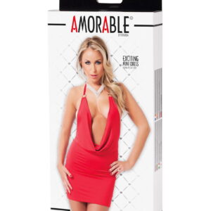 Amorable by Rimba – Mini Jurk –  One Size – Rood