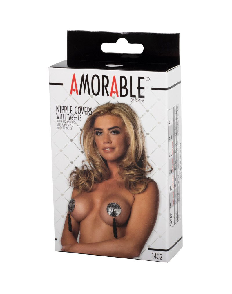 Amorable by Rimba - Tepelbedekkers met Franjes - Zilverkleurig - Afbeelding 2