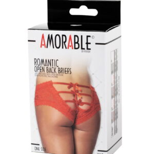 Amorable by Rimba – Open Slip – One Size – Rood