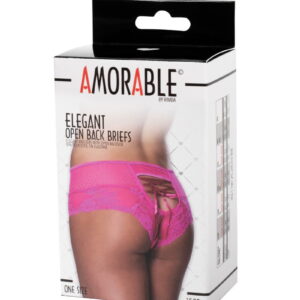Amorable by Rimba – Slip met Open Achterkant – One Size – Roze