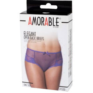 Amorable by Rimba – Slip met Open Achterkant – One Size – Paars