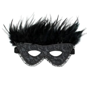 Luxe oogmasker met veren