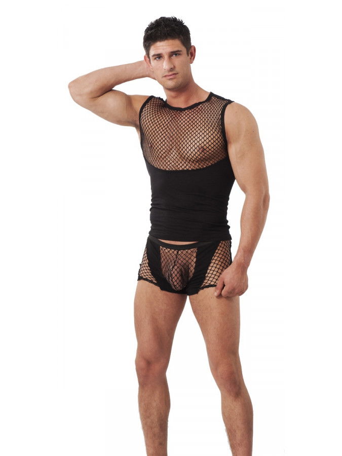Amorable by Rimba Boxershort met visnet Zwart