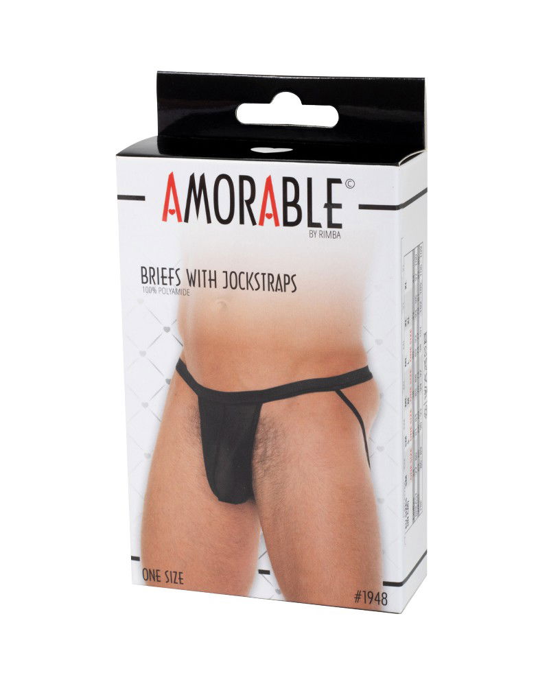 Amorable by Rimba Jockstrap Zwart - Afbeelding 2