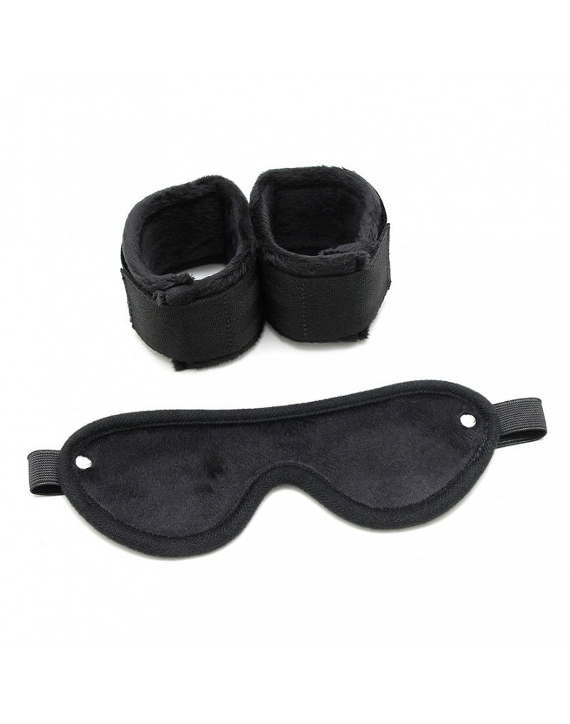 soft Bondage klitteband boeien met masker - Afbeelding 4