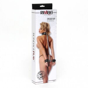 Rimba – Spreidstang met lederen handboeien halsband