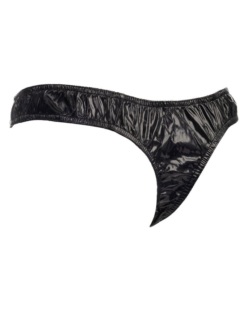 String met lak look Zwart - Afbeelding 7