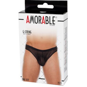 Doorzichtige string One Size Zwart