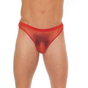 Doorzichtige string Rood