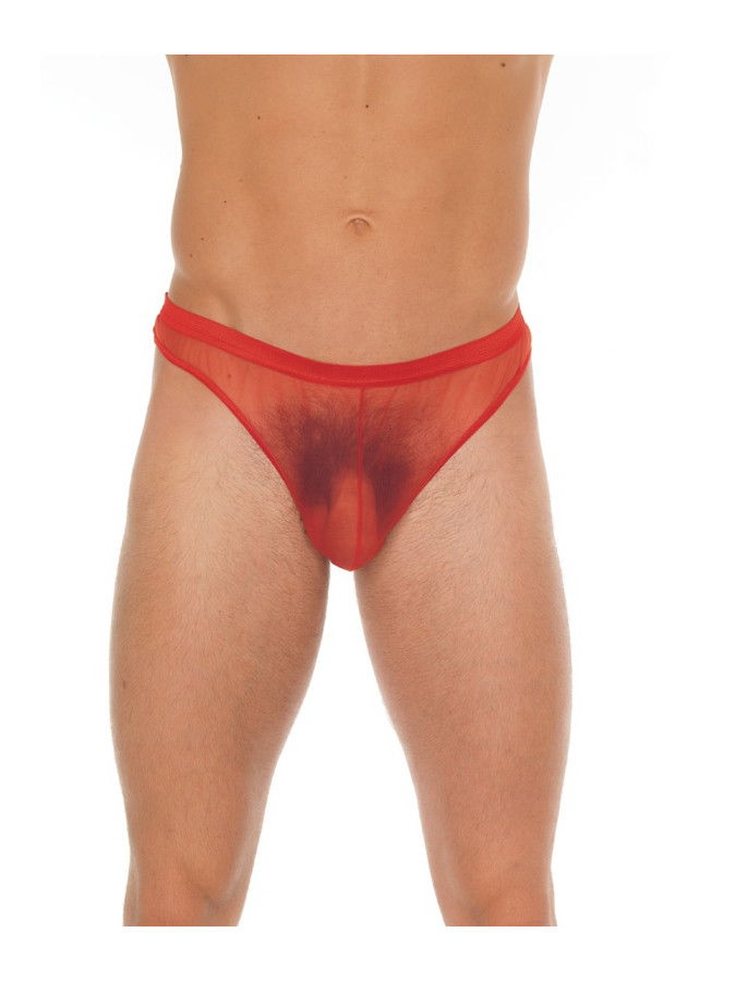 Doorzichtige string Rood