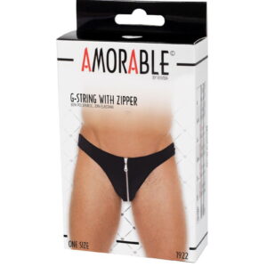 String met ritssluiting Zwart