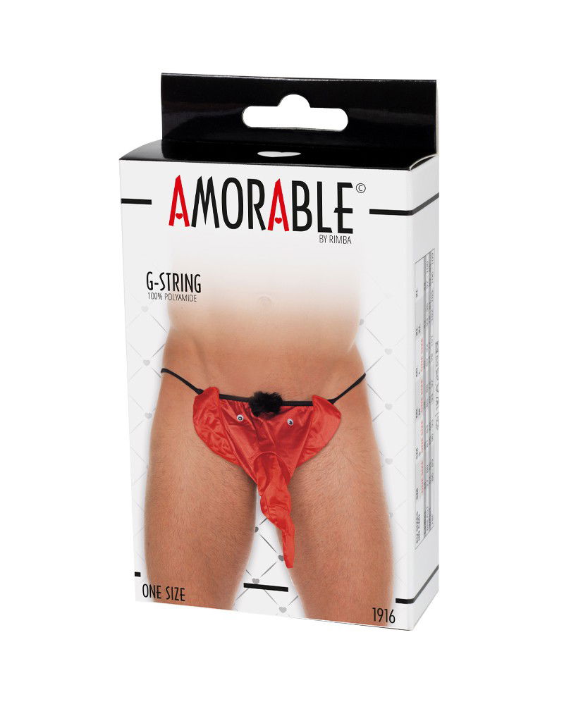 Amorable by Rimba - String met olifantenkop - One Size - Rood - Afbeelding 2